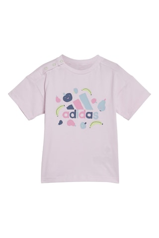T-shirt en short Fruit - Poederroze