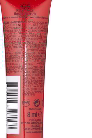 Rouge à lèvres liquide mat Lip Paint Lacquer - N°105 Red Fiction - 8 ml