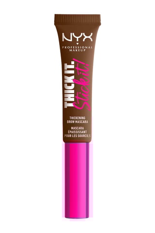 Mascara à sourcils teinté épaississant vegan 16 h Thick it Stick it - Brunette - 7 ml