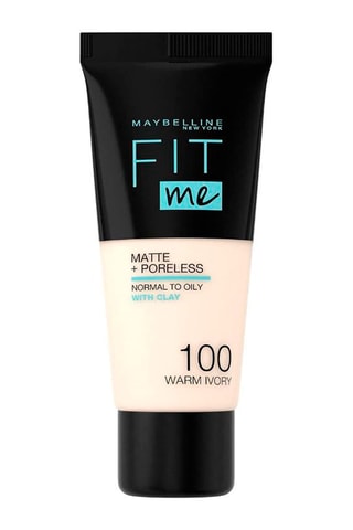 Fond de teint Fit Me Matte & Poreless - N°100 Warm Ivoiry - 10 ml