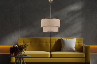 Suspension Beige et marron