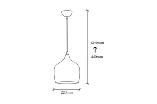 Suspension Doré