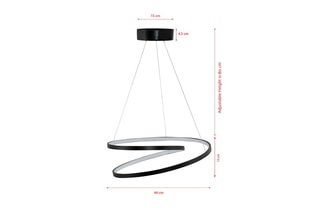 Suspension LED Whirpool - Noir