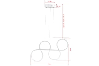 Suspension LED Swing -  Blanc