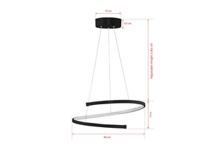 Suspension LED Saiph - Noir
