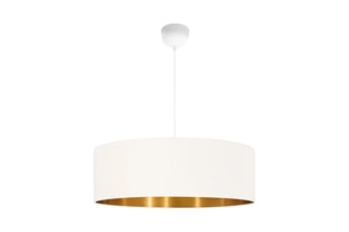 Suspension LED Ayd - Beige et doré