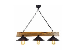 Suspension Üç Sapka - Naturel et noir