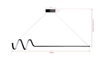 Suspension LED - Noir