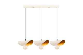 Suspension Sivani - Blanc et doré