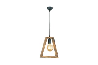 Suspension en bois de charme - Naturel et noir