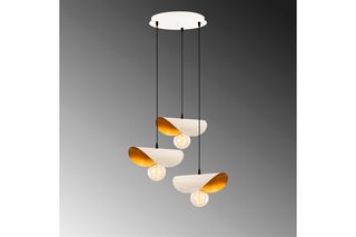 Suspension Sivani - Blanc et doré