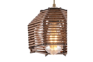 Suspension en bambou Sare - Marron