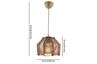 Suspension en bambou Sare - Marron