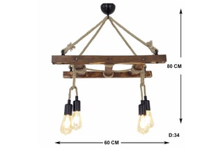 Suspension Borulu - Naturel