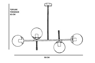 Suspension Favori -  Doré