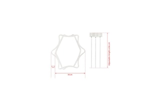 Suspension LED Jades - Blanc