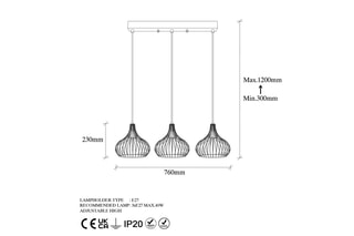 Suspension Teldamla - Doré brillant