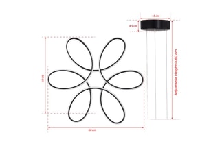 Suspension LED Berenices - Noir