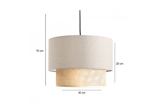Suspension - Beige et naturel
