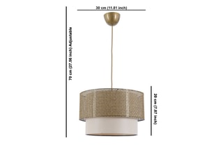 Suspension Coral - Beige et blanc