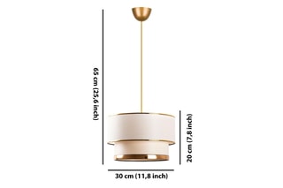 Suspension Cake -  Blanc et doré