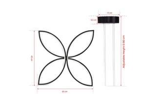 Suspension LED Eriphos - Noir