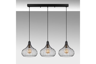 Suspension Teldamla - Noir et laiton