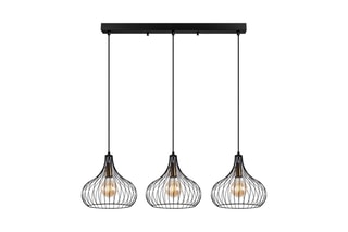 Suspension Teldamla - Noir et laiton
