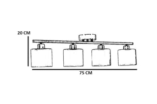 Plafonnier - Doré - 40 W