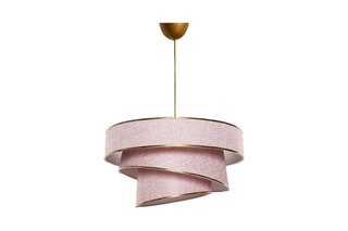 Suspension Couper - Beige et doré