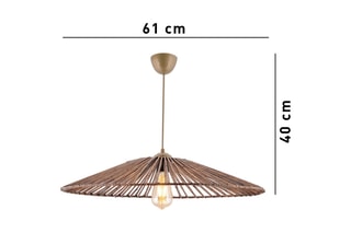 Suspension en bambou - Naturel
