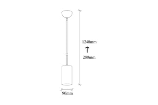Suspension Kem  - Doré