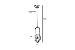 Suspension Ahy Tekeli - Doré et blanc