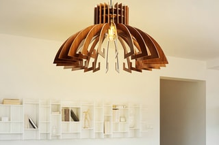 Suspension - Imitation noyer