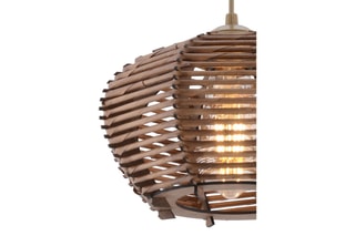 Suspension en bambou Barlas - Bronze