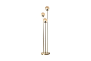 Lampadaire - Doré et transparent