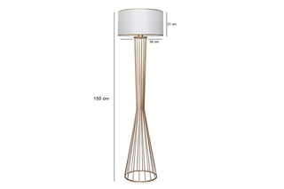 Lampadaire AYD - 3077 - Blanc et doré