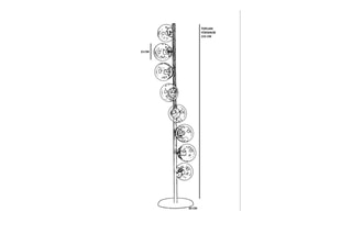 Lampadaire Simay - Doré