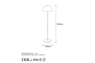 Lampadaire -  Doré