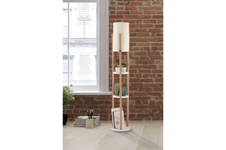 Lampadaire Circle Nora - Blanc