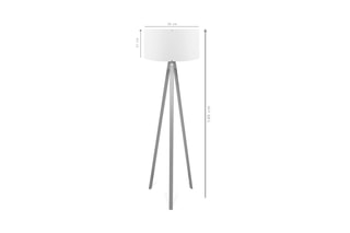 Lampadaire trépied - Jaune et marron