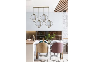 Suspension - Bronze et blanc