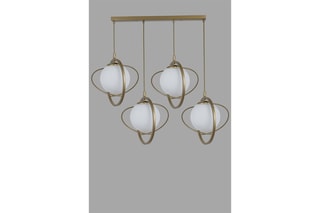 Suspension - Bronze et blanc