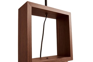 Lampadaire en bois - Naturel et beige