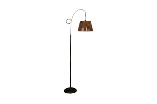 Lampadaire - Noir et doré rose