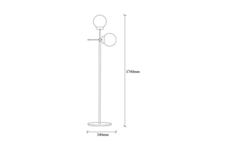 Lampadaire - Doré