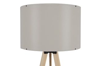 Lampadaire trépied Ayd - Beige et naturel