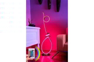 Lampadaire LED Multicolore Picasso - Blanc