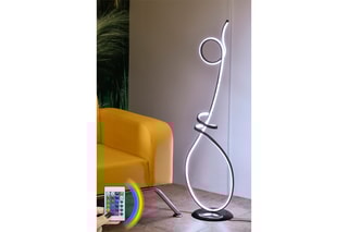 Lampadaire LED Multicolore Picasso - Blanc