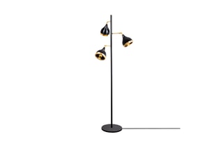 Lampadaire Yildo - Noir et doré
